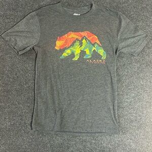 Blue 84 Charcoal Alaska Bear Graphic Tee